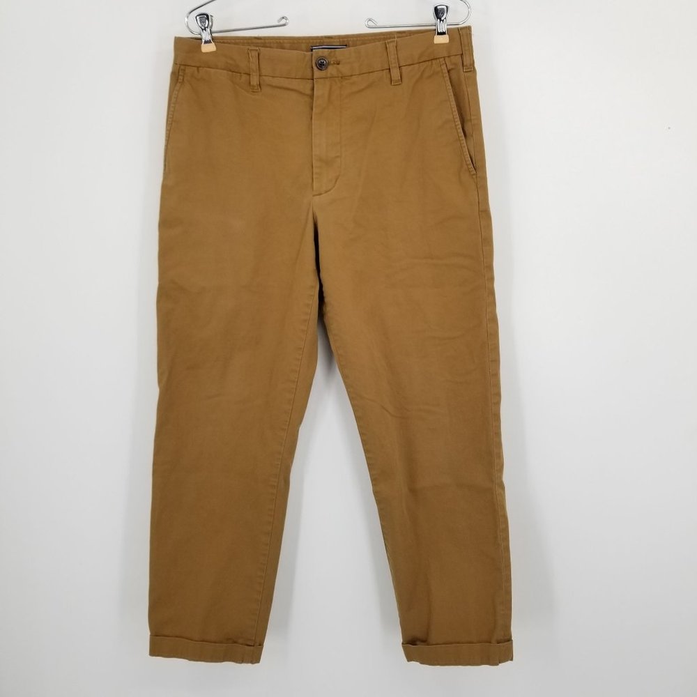 Lands' End Men's Chinos in Camel Brown